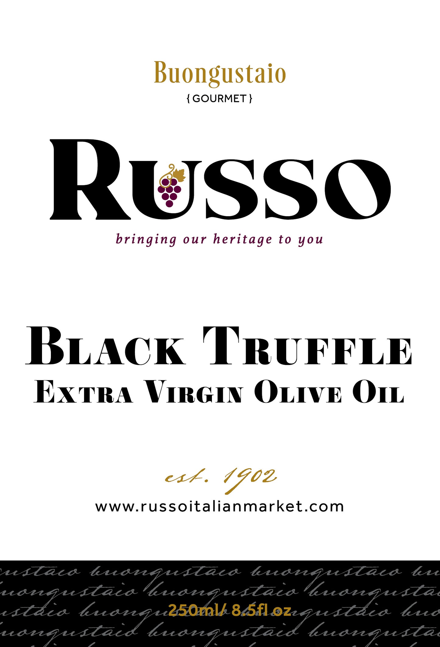 Russo Black Truffle Extra Virgin Olive Oil