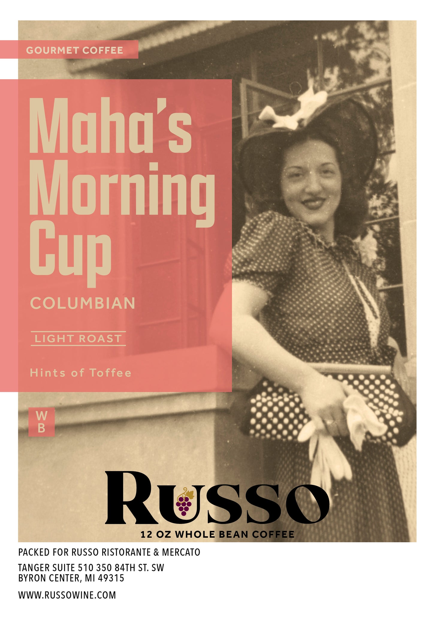Russo Maha's Morning Cup Coffee 12oz