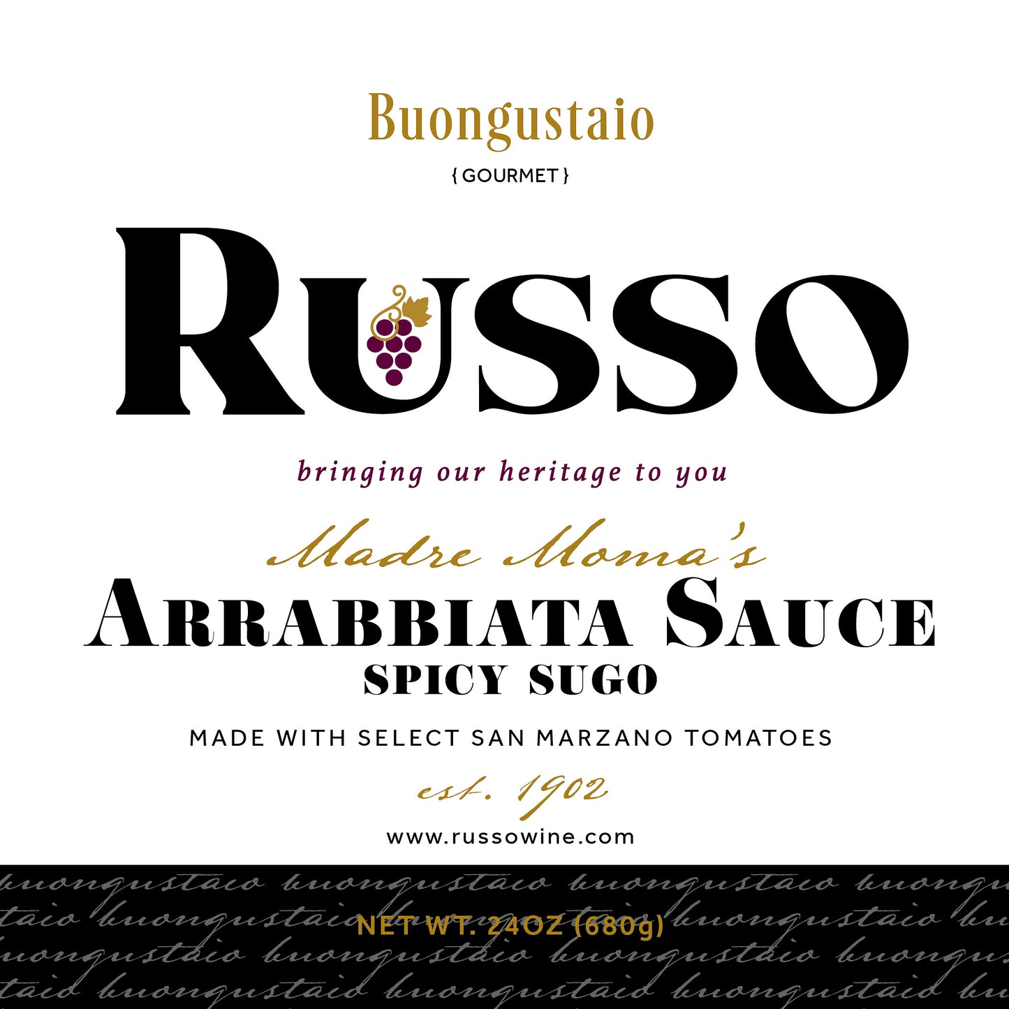 Russo Arrabbiata Spicy Tomato Sauce -24oz