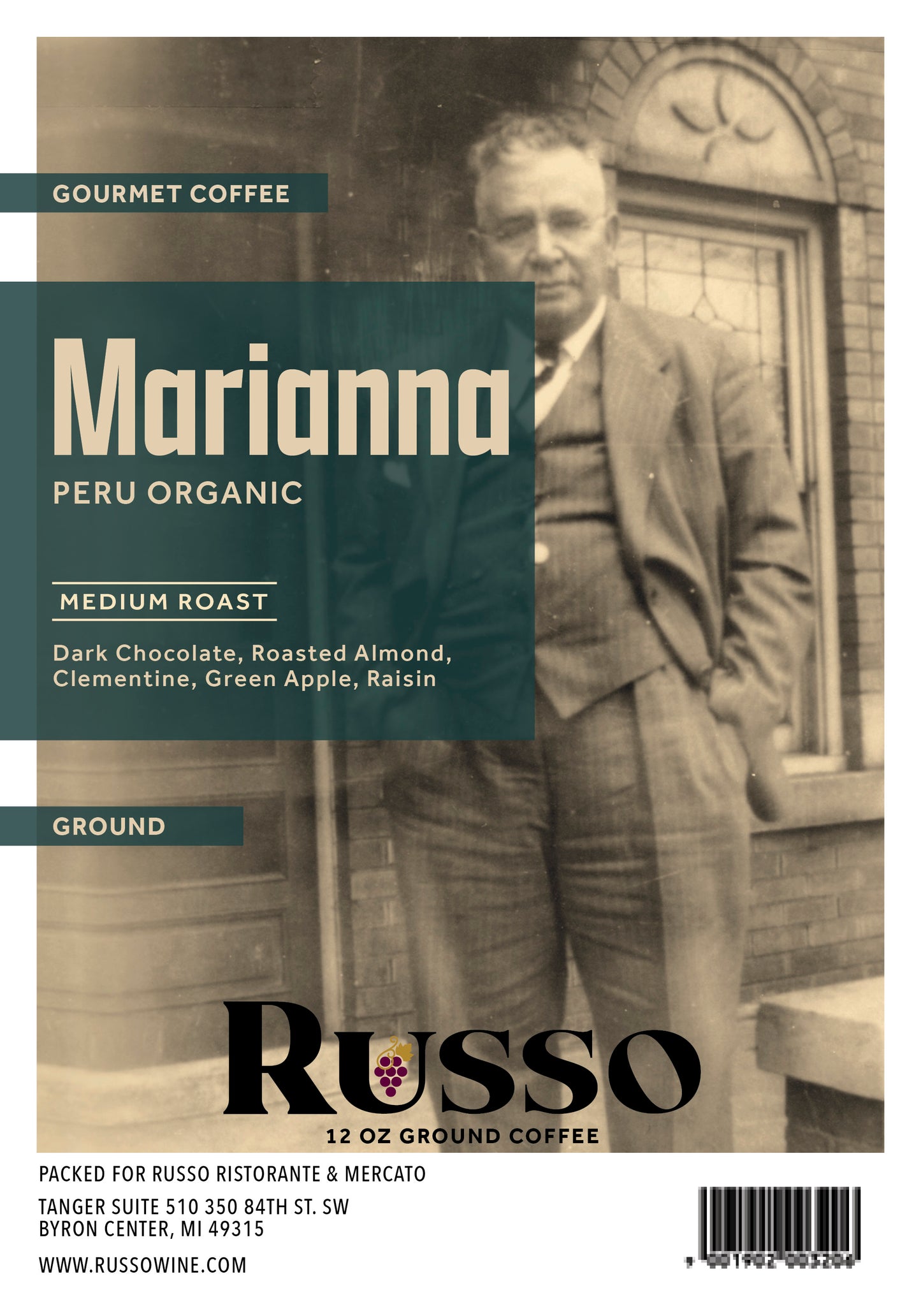 Russo Marianna Organic Coffee 12oz