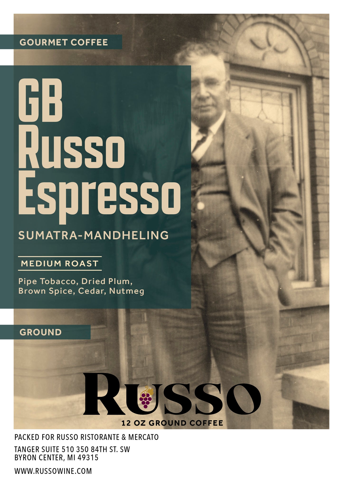 Russo GB Russo Espresso Coffee 12oz