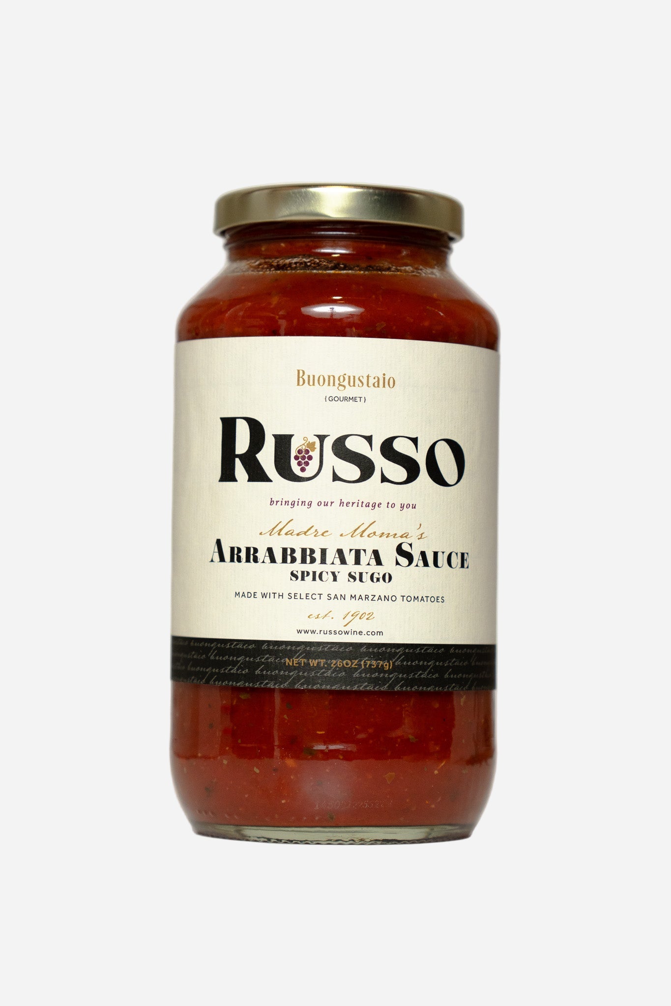 Russo Arrabbiata Spicy Tomato Sauce -24oz
