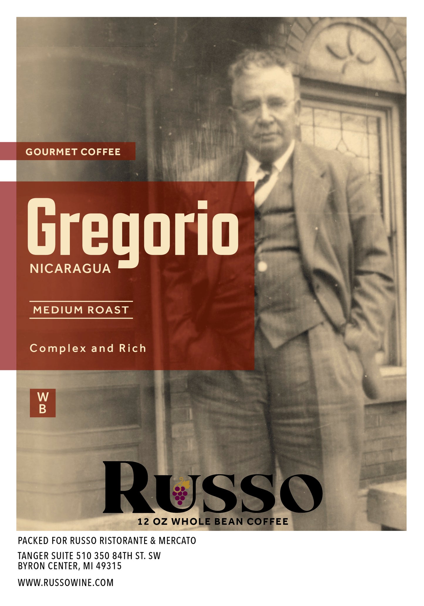 Russo Gregorio Coffee 12oz