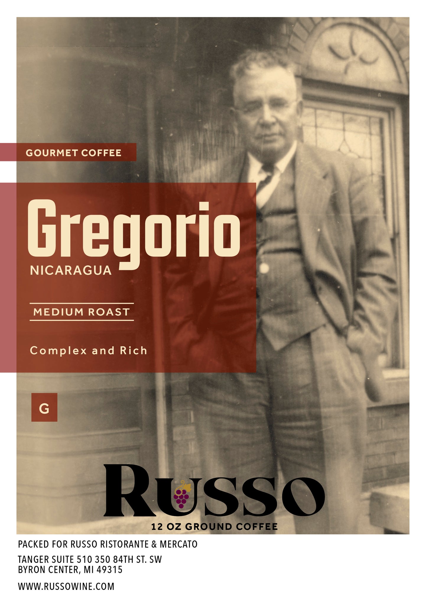 Russo Gregorio Coffee 12oz